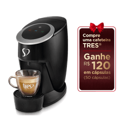Cafeteira Espresso Touch Preta Automatica - TRES 3 Coracoes